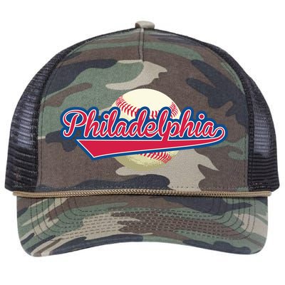 Philadelphia Baseball Retro Rope Trucker Hat Cap