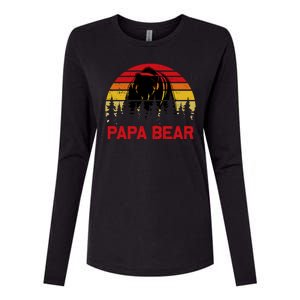 Papa Bear Womens Cotton Relaxed Long Sleeve T-Shirt