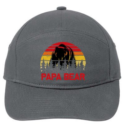 Papa Bear 7-Panel Snapback Hat