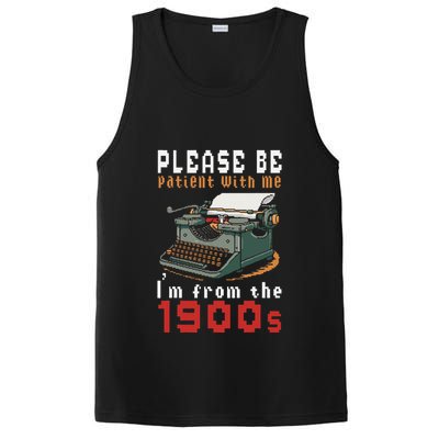 Please Be Patient With Me IM From The 1900 Retro Typewriter PosiCharge Competitor Tank