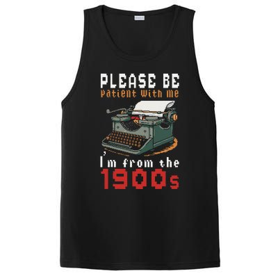 Please Be Patient With Me IM From The 1900 Retro Typewriter PosiCharge Competitor Tank