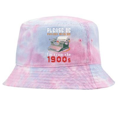 Please Be Patient With Me IM From The 1900 Retro Typewriter Tie-Dyed Bucket Hat