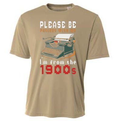 Please Be Patient With Me IM From The 1900 Retro Typewriter Cooling Performance Crew T-Shirt