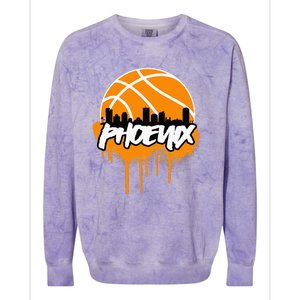 Phx Basketball Colorblast Crewneck Sweatshirt