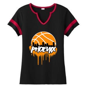 Phx Basketball Ladies Halftime Notch Neck Tee