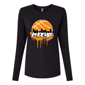 Phx Basketball Womens Cotton Relaxed Long Sleeve T-Shirt