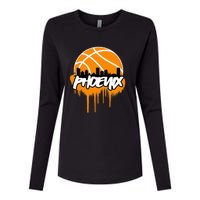 Phx Basketball Womens Cotton Relaxed Long Sleeve T-Shirt