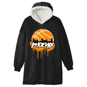 Phx Basketball Hooded Wearable Blanket