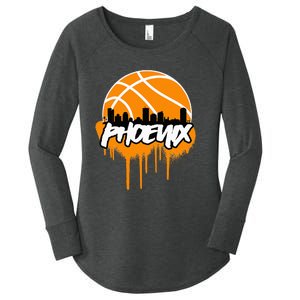 Phx Basketball Women's Perfect Tri Tunic Long Sleeve Shirt