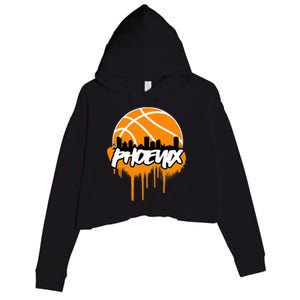 Phx Basketball Crop Fleece Hoodie