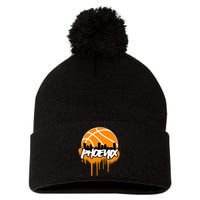 Phx Basketball Pom Pom 12in Knit Beanie