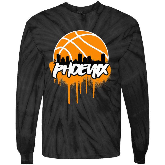 Phx Basketball Tie-Dye Long Sleeve Shirt