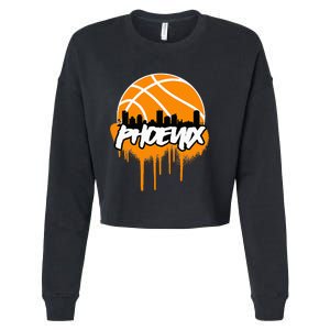 Phx Basketball Cropped Pullover Crew