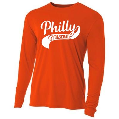 Philly Baseball Player Cooling Performance Long Sleeve Crew