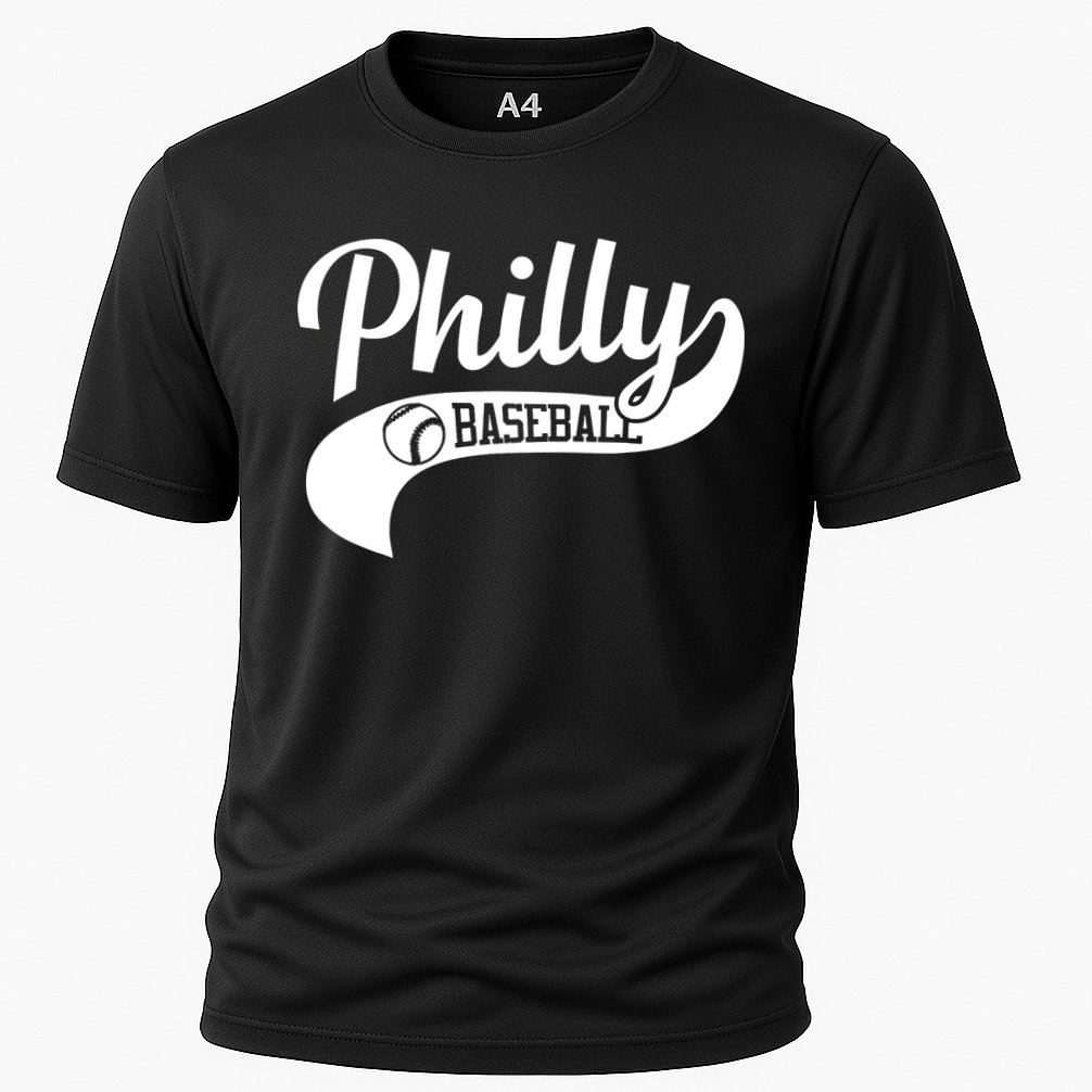 Philly Baseball Player Cooling Performance Crew T-Shirt
