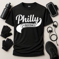 Philly Baseball Player Cooling Performance Crew T-Shirt