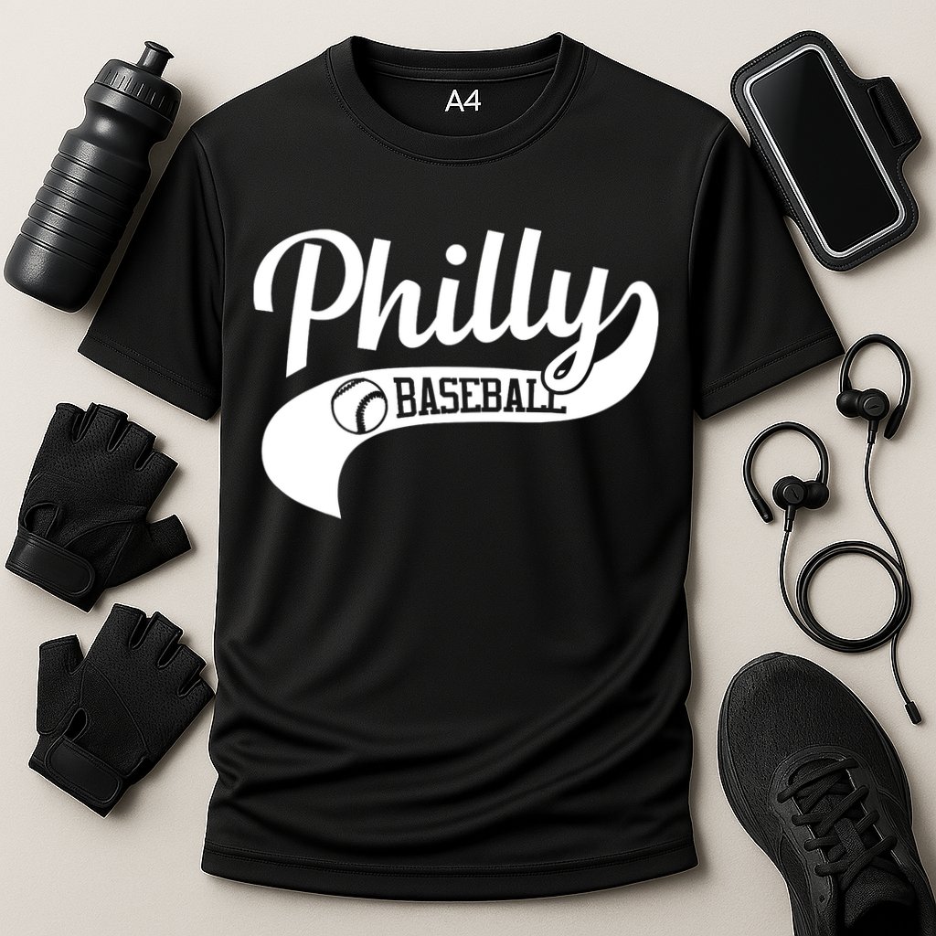 Philly Baseball Player Cooling Performance Crew T-Shirt