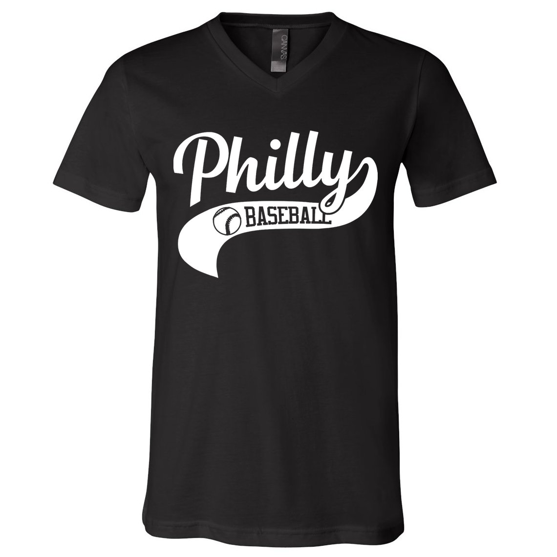 Philly Baseball Player V-Neck T-Shirt
