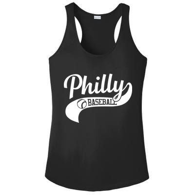Philly Baseball Player Ladies PosiCharge Competitor Racerback Tank