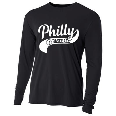 Philly Baseball Player Cooling Performance Long Sleeve Crew