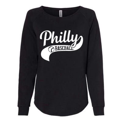 Philly Baseball Player Womens California Wash Sweatshirt