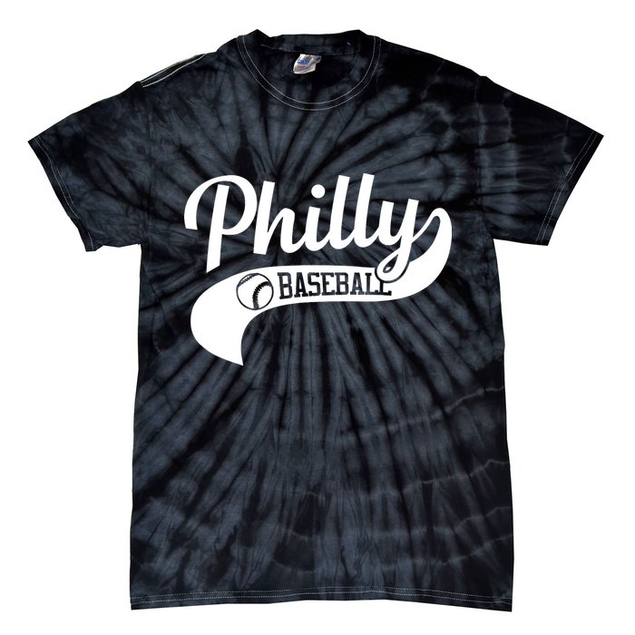 Philly Baseball Player Tie-Dye T-Shirt