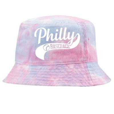 Philly Baseball Player Tie-Dyed Bucket Hat