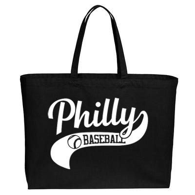 Philly Baseball Player Cotton Canvas Jumbo Tote