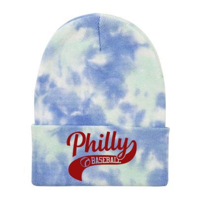 Philly Baseball Player Tie Dye 12in Knit Beanie