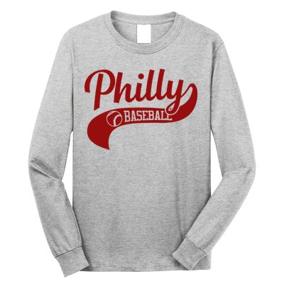 Philly Baseball Player Long Sleeve Shirt