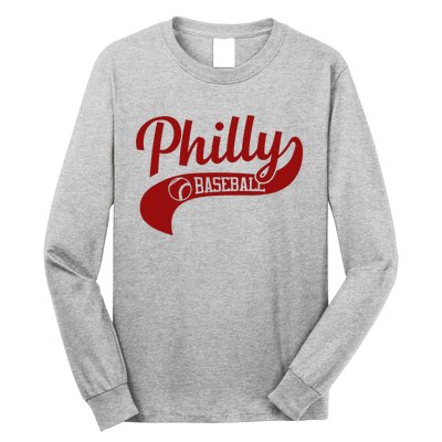 Philly Baseball Player Long Sleeve Shirt