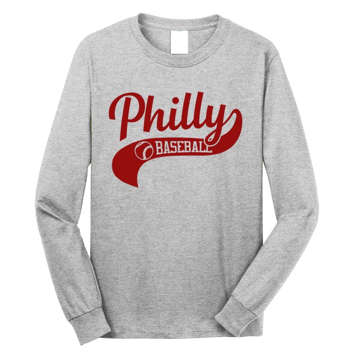 Philly Baseball Player Long Sleeve Shirt