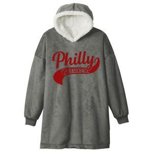 Philly Baseball Player Hooded Wearable Blanket