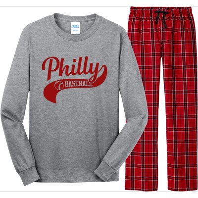 Philly Baseball Player Long Sleeve Pajama Set