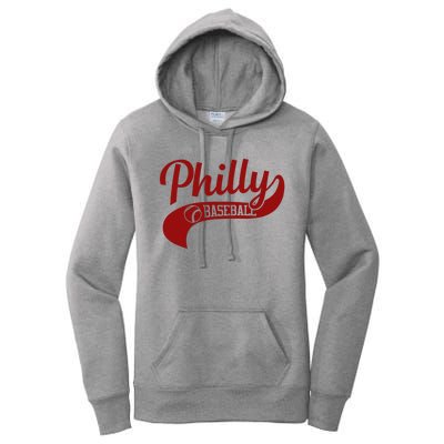 Philly Baseball Player Women's Pullover Hoodie