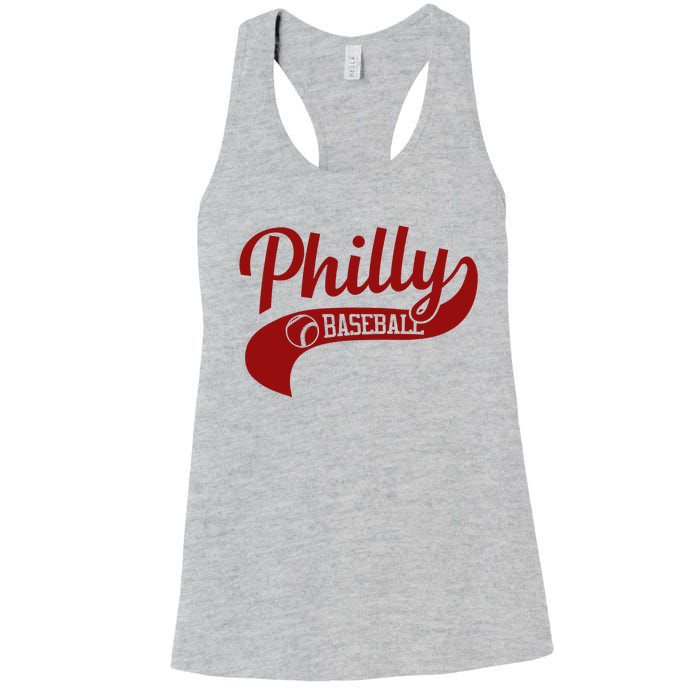 Philly Baseball Player Women's Racerback Tank