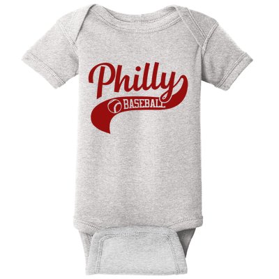 Philly Baseball Player Baby Bodysuit