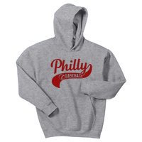 Philly Baseball Player Kids Hoodie