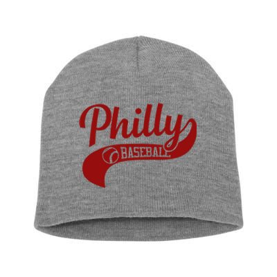 Philly Baseball Player Short Acrylic Beanie