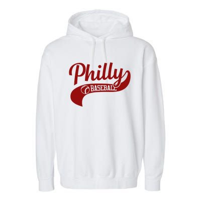 Philly Baseball Player Garment-Dyed Fleece Hoodie