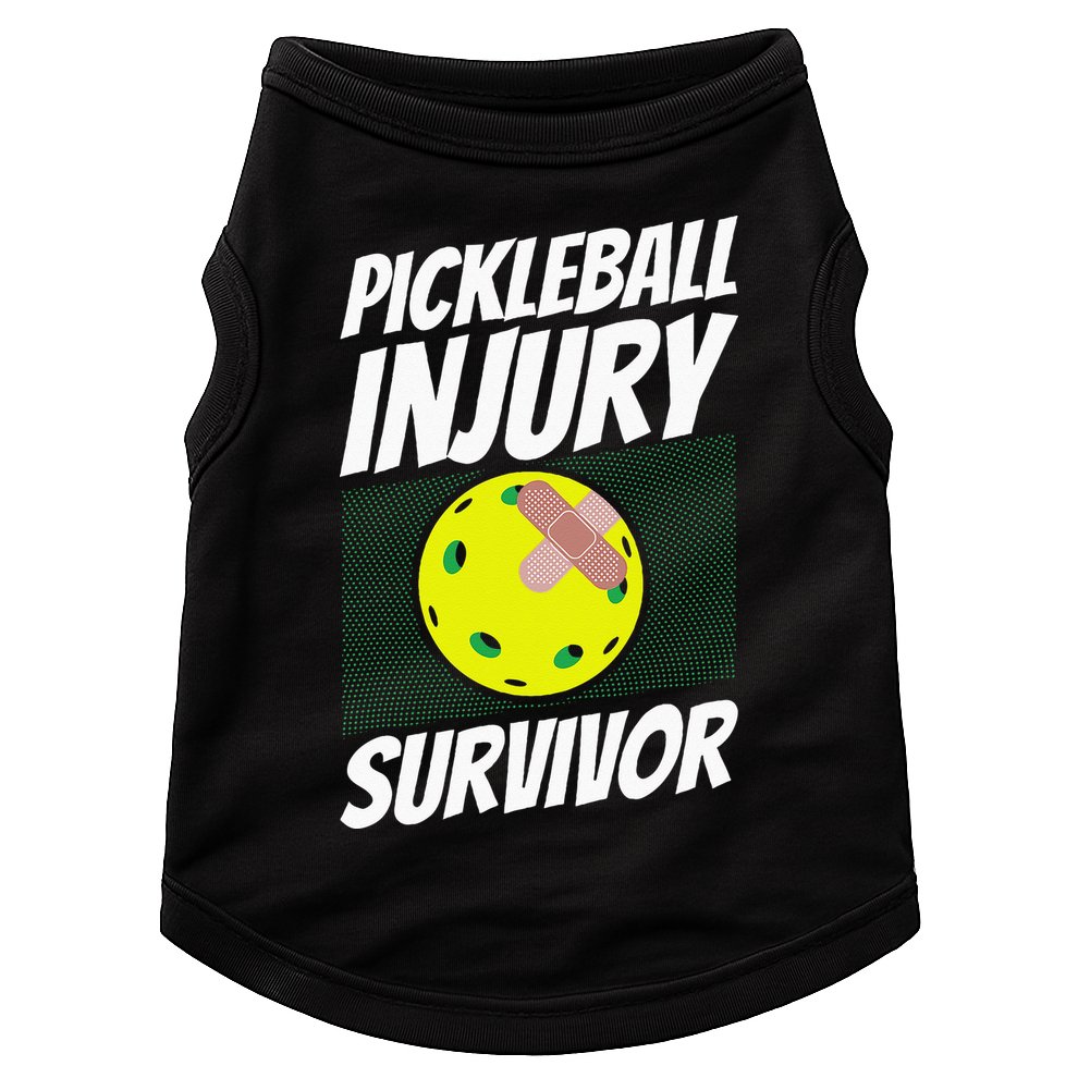 Pickleball Band-Aid Pickleball Injury Survivor Doggie Tank