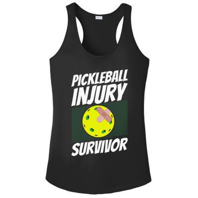 Pickleball Band-Aid Pickleball Injury Survivor Ladies PosiCharge Competitor Racerback Tank