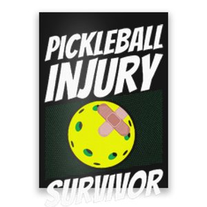 Pickleball Band-Aid Pickleball Injury Survivor Poster