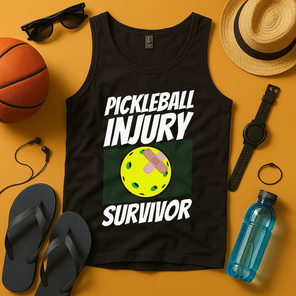 Pickleball Band-Aid Pickleball Injury Survivor Tank Top