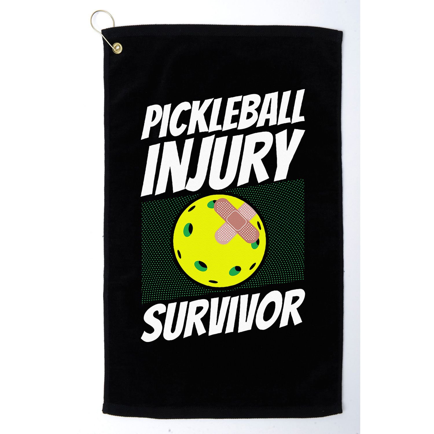 Pickleball Band-Aid Pickleball Injury Survivor Golf Towel