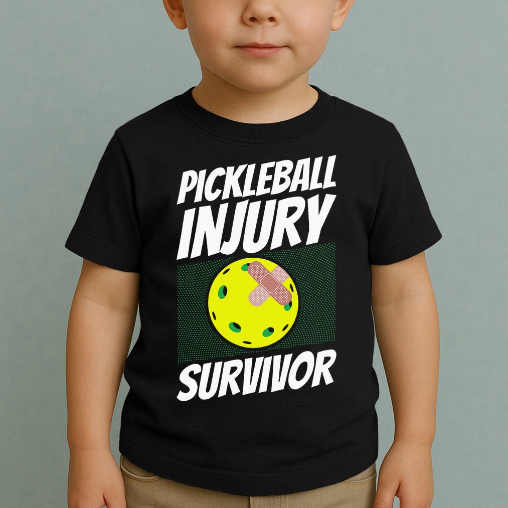 Pickleball Band-Aid Pickleball Injury Survivor Toddler T-Shirt