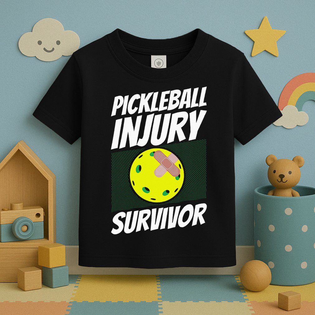Pickleball Band-Aid Pickleball Injury Survivor Toddler T-Shirt