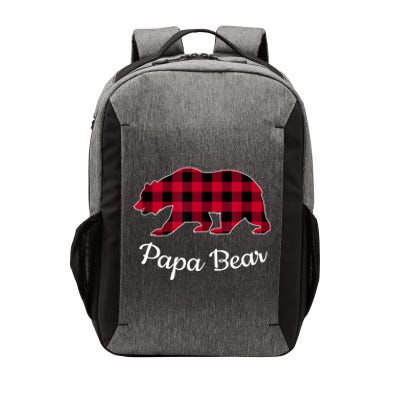 Papa Bear Pajama Red Buffalo Plaid Gift Vector Backpack