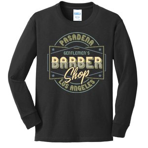 Pasadena Barbershop Kids Long Sleeve Shirt