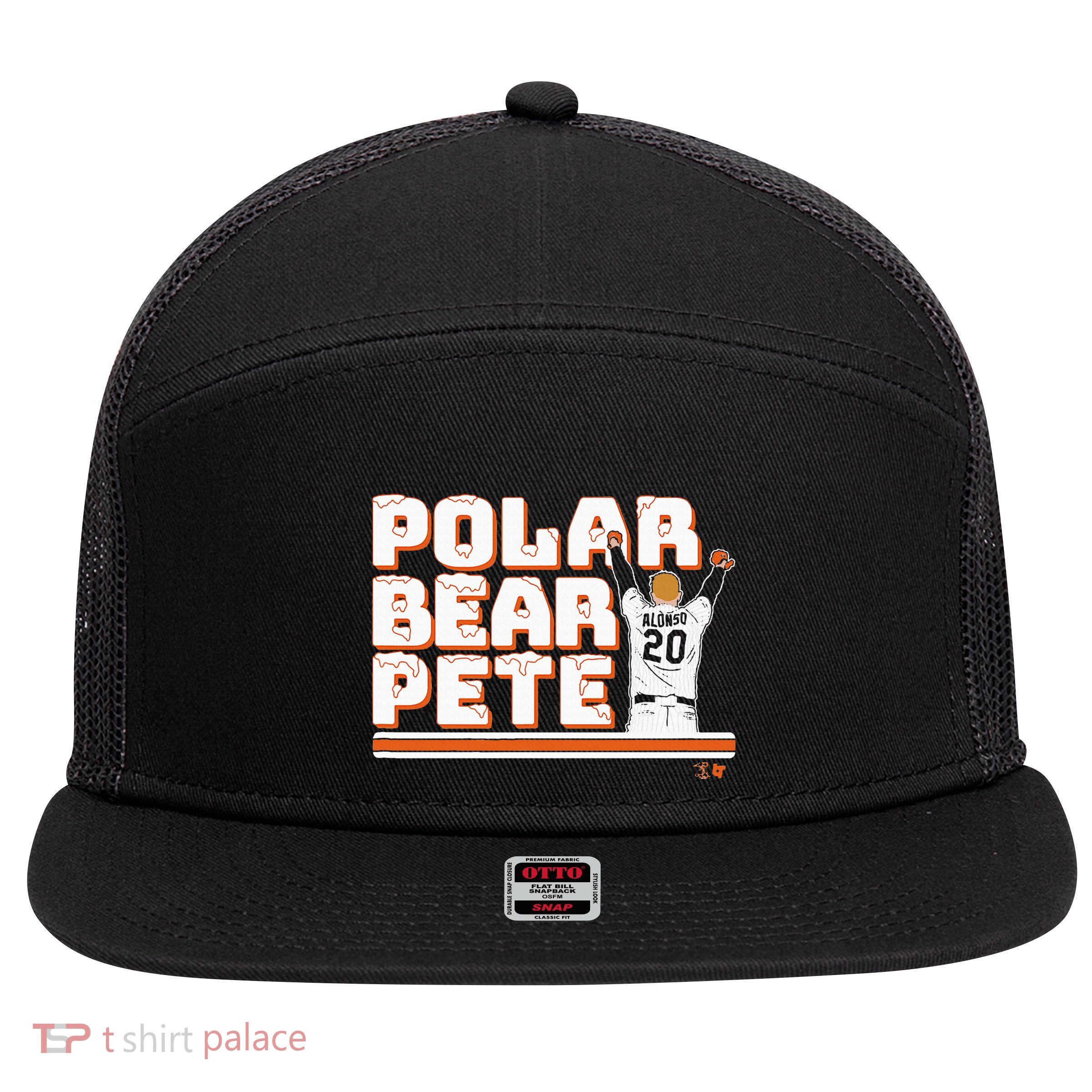 Polar Bear Pete New York Baseball 7 Panel Mesh Trucker Snapback Hat